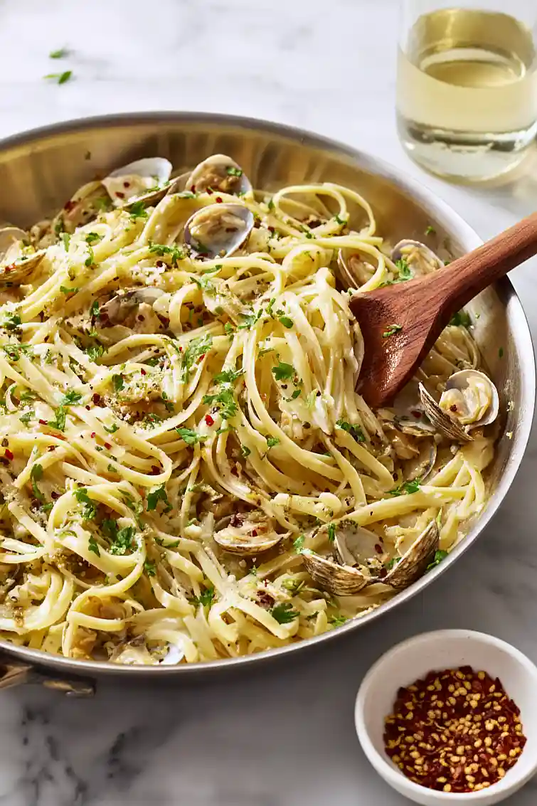 linguine with white clam sauce