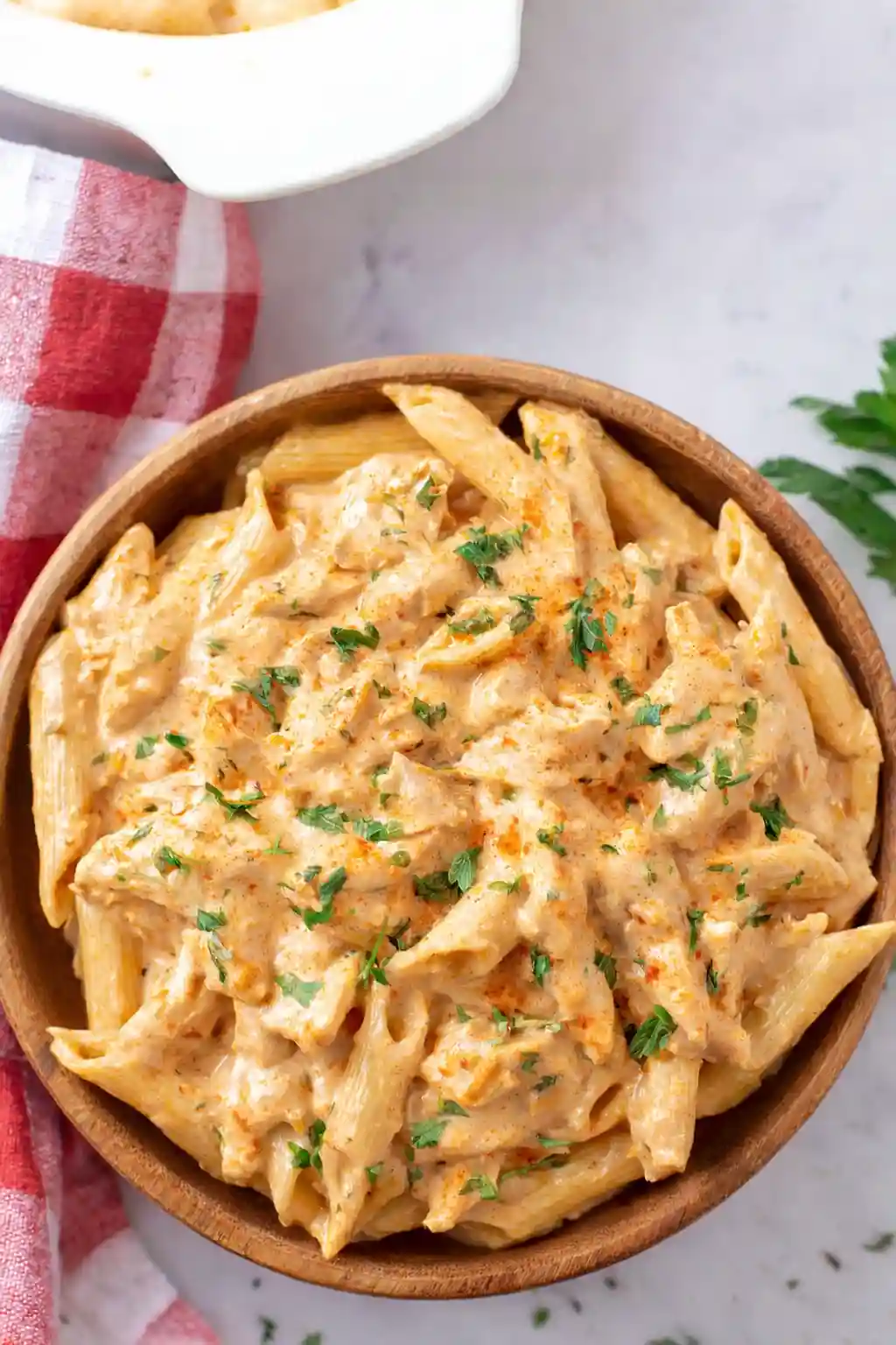 Crockpot Buffalo Chicken Pasta