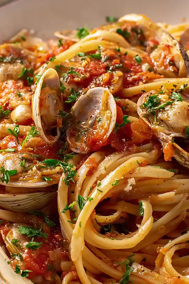 linguine with red clam sauce