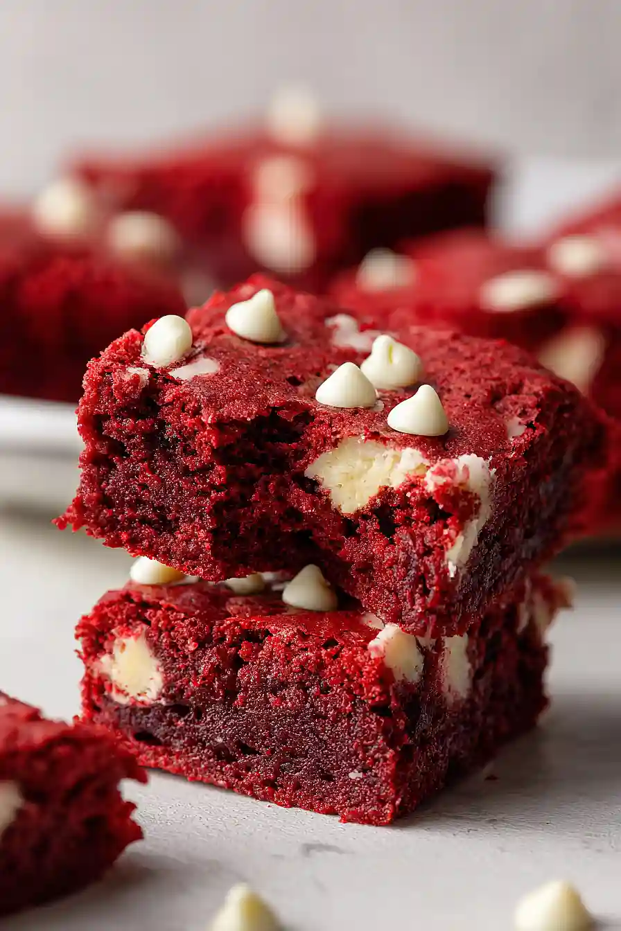red velvet cake mix brownies