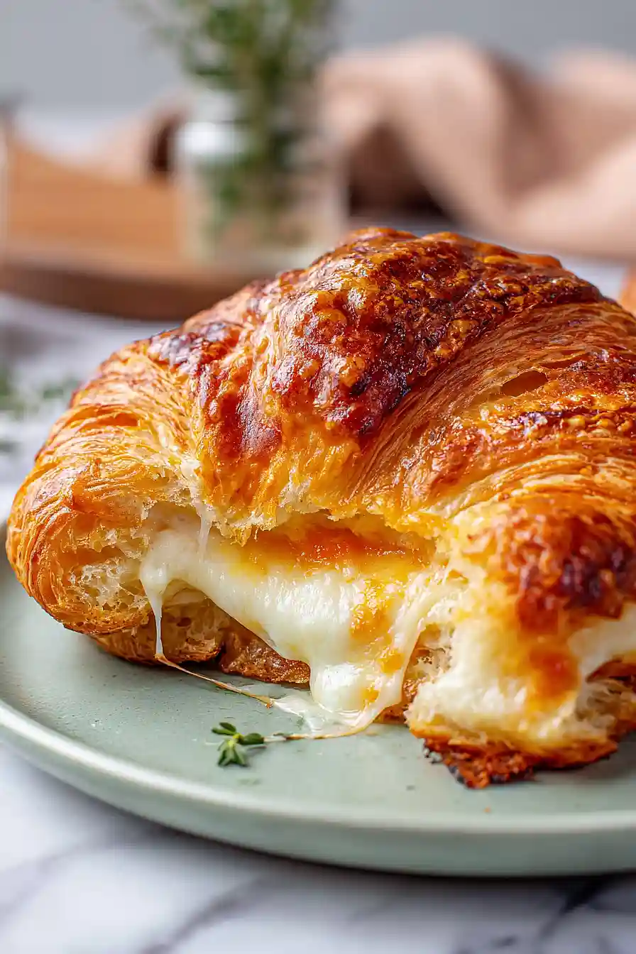 croissant grilled cheese