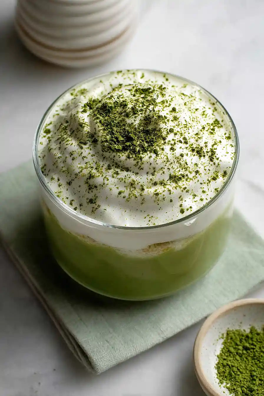 tiramisu matcha latte