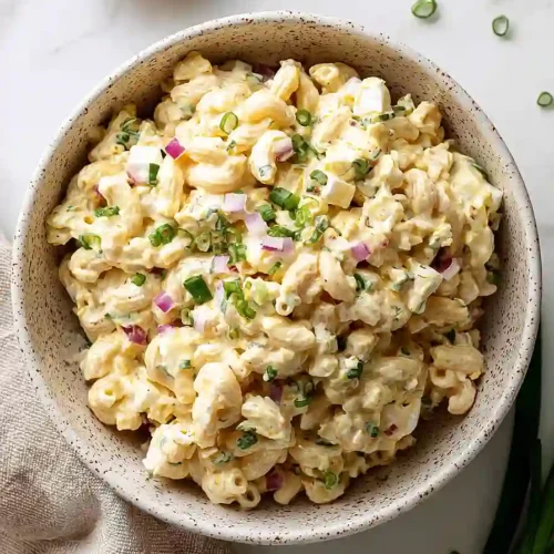 high protein egg pasta salad
