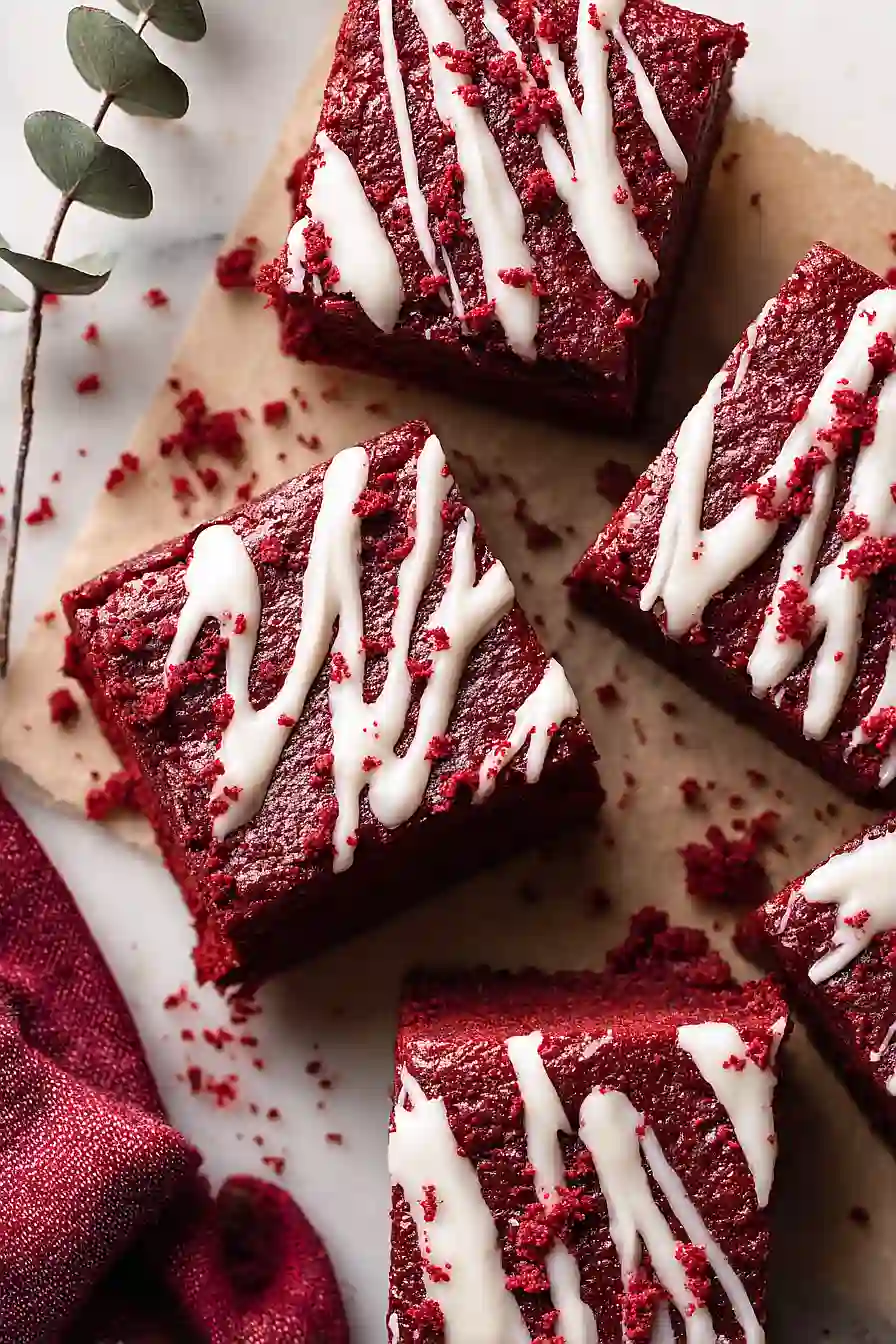 dairy free red velvet brownies