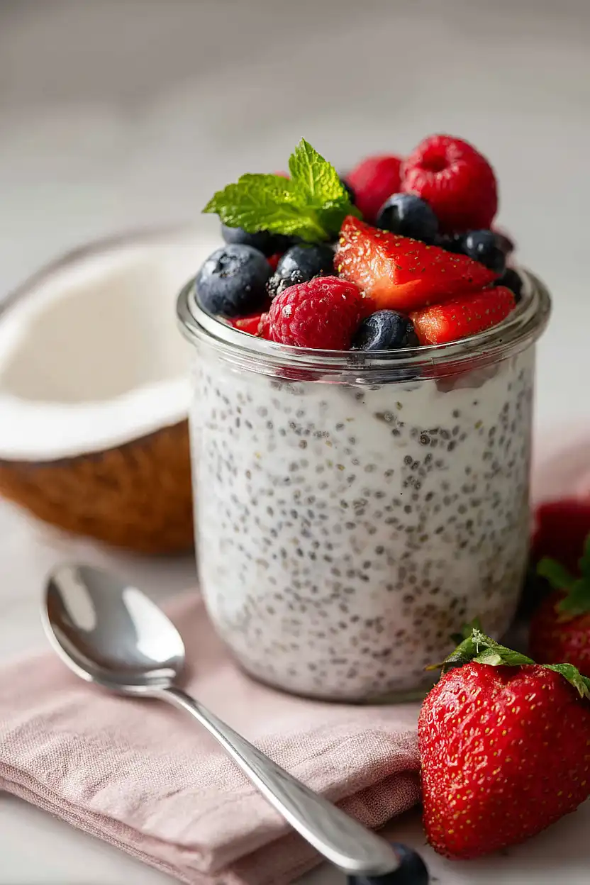 coconut chia seed pudding