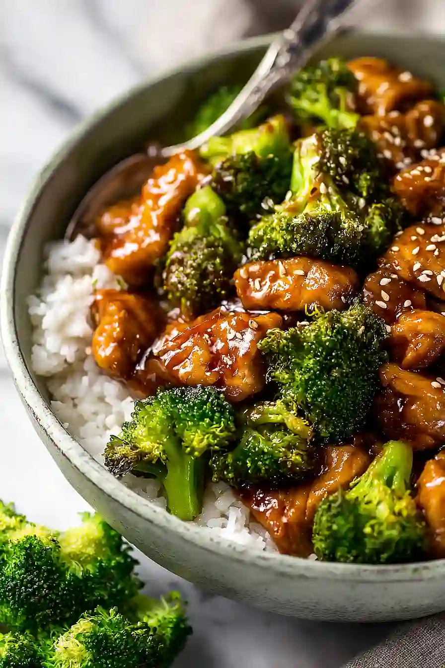 chicken thighs with broccoli