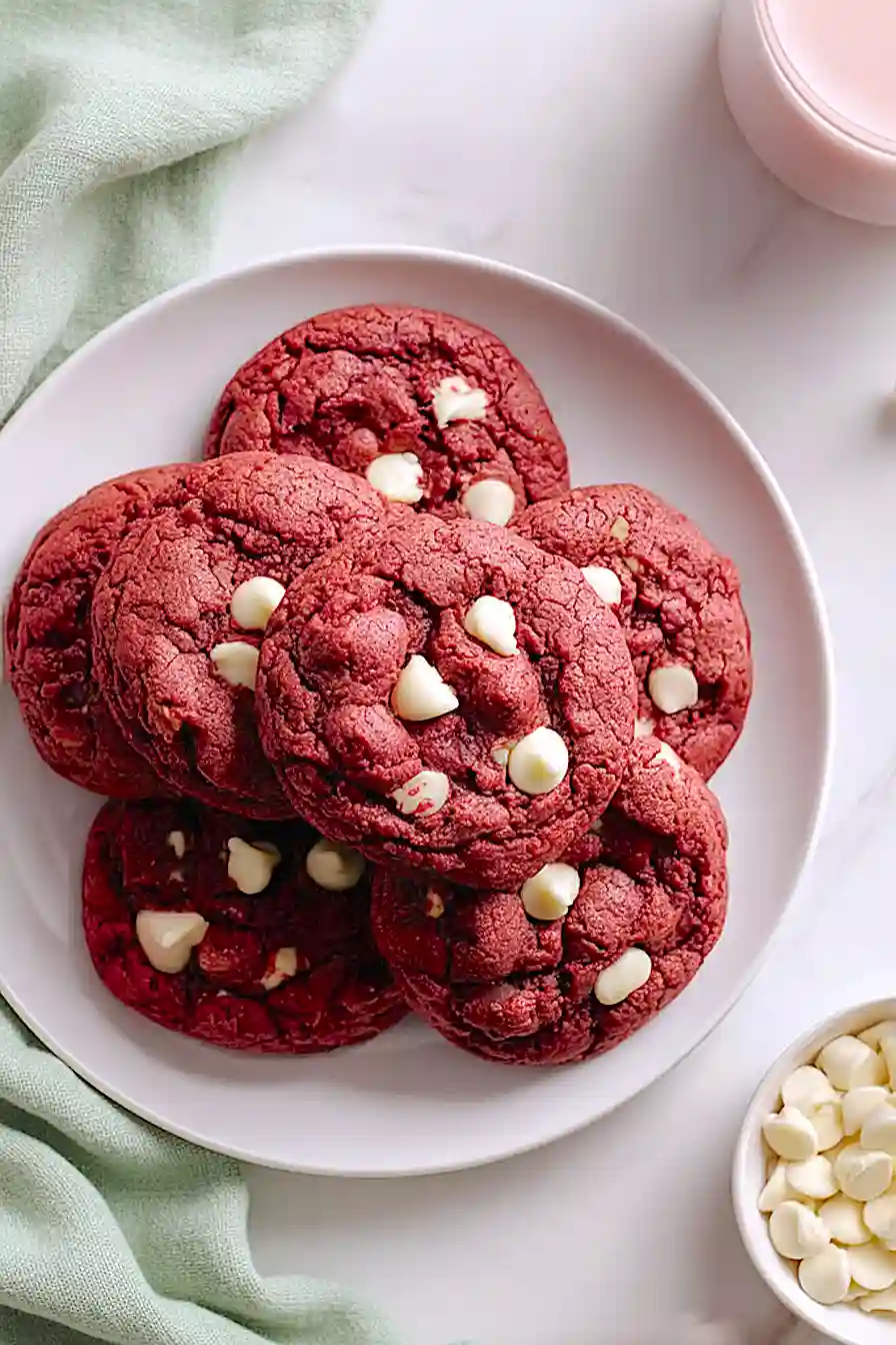 air fryer red velvet cookies