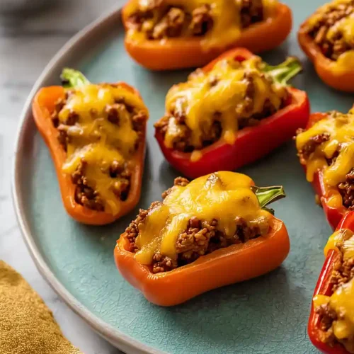 bell pepper nachos with ground turkey