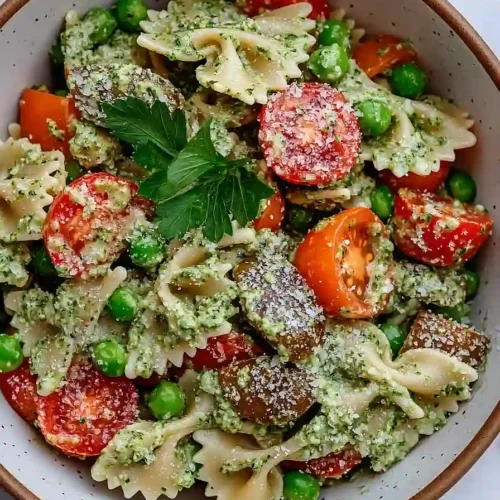 pasta salad with pumpkin seeds