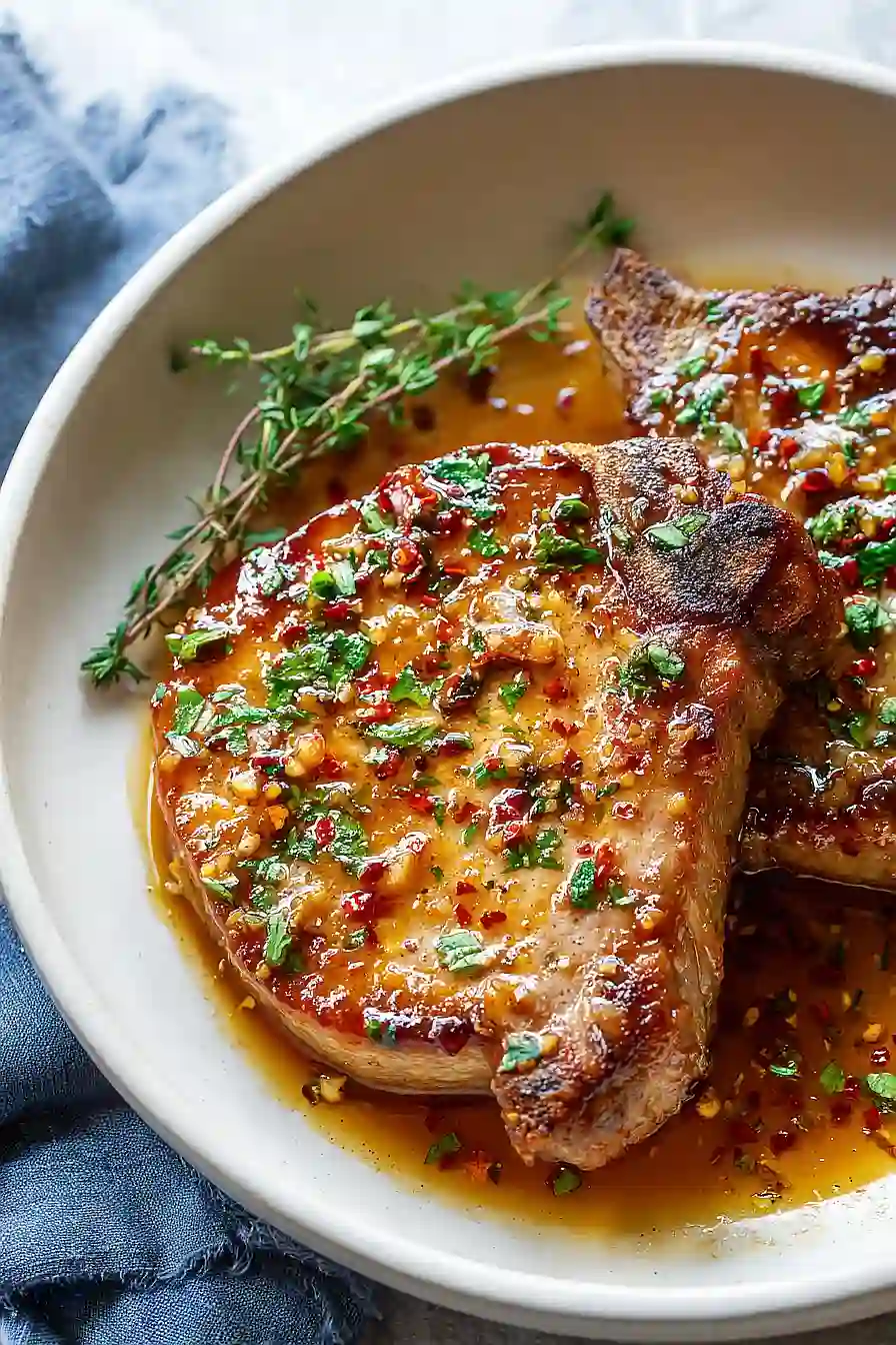 honey garlic pork chops