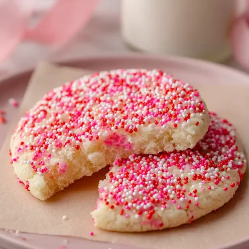 valentine's day sprinkle cookies