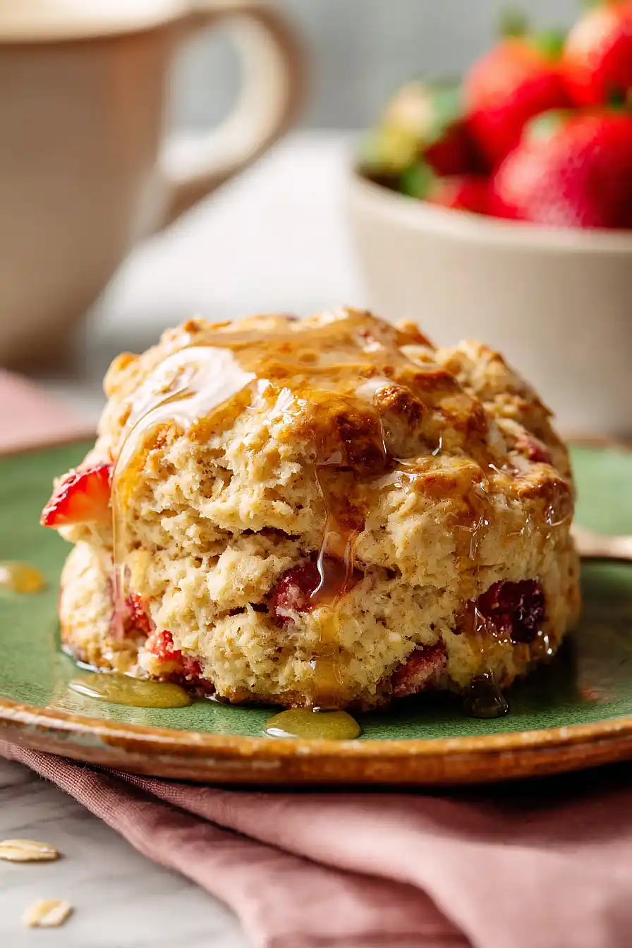 strawberry honey scones