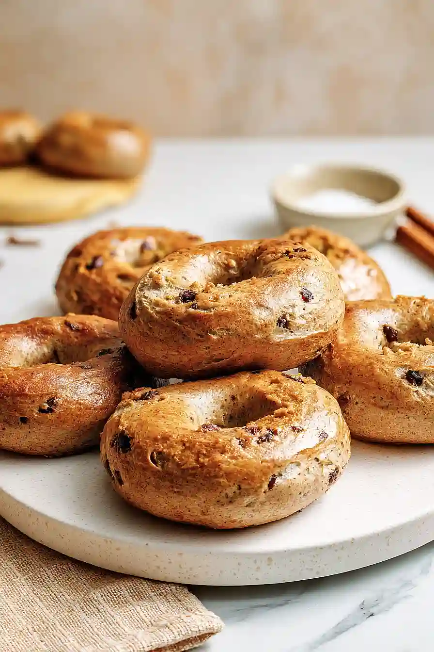 pumpkin spice protein bagels