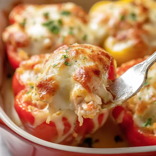 chicken stuffed bell peppers