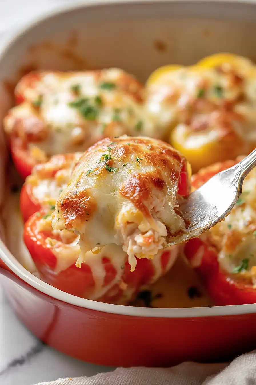 chicken stuffed bell peppers