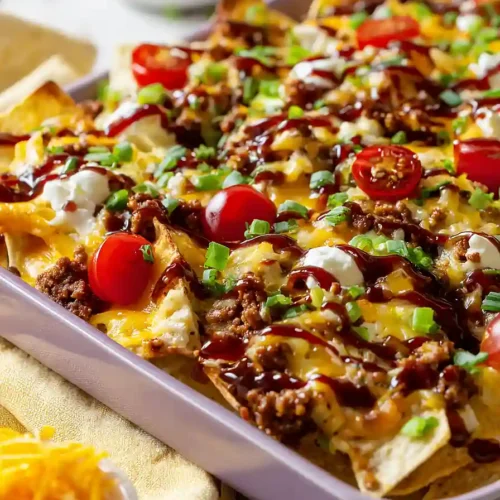 bbq ground turkey nachos
