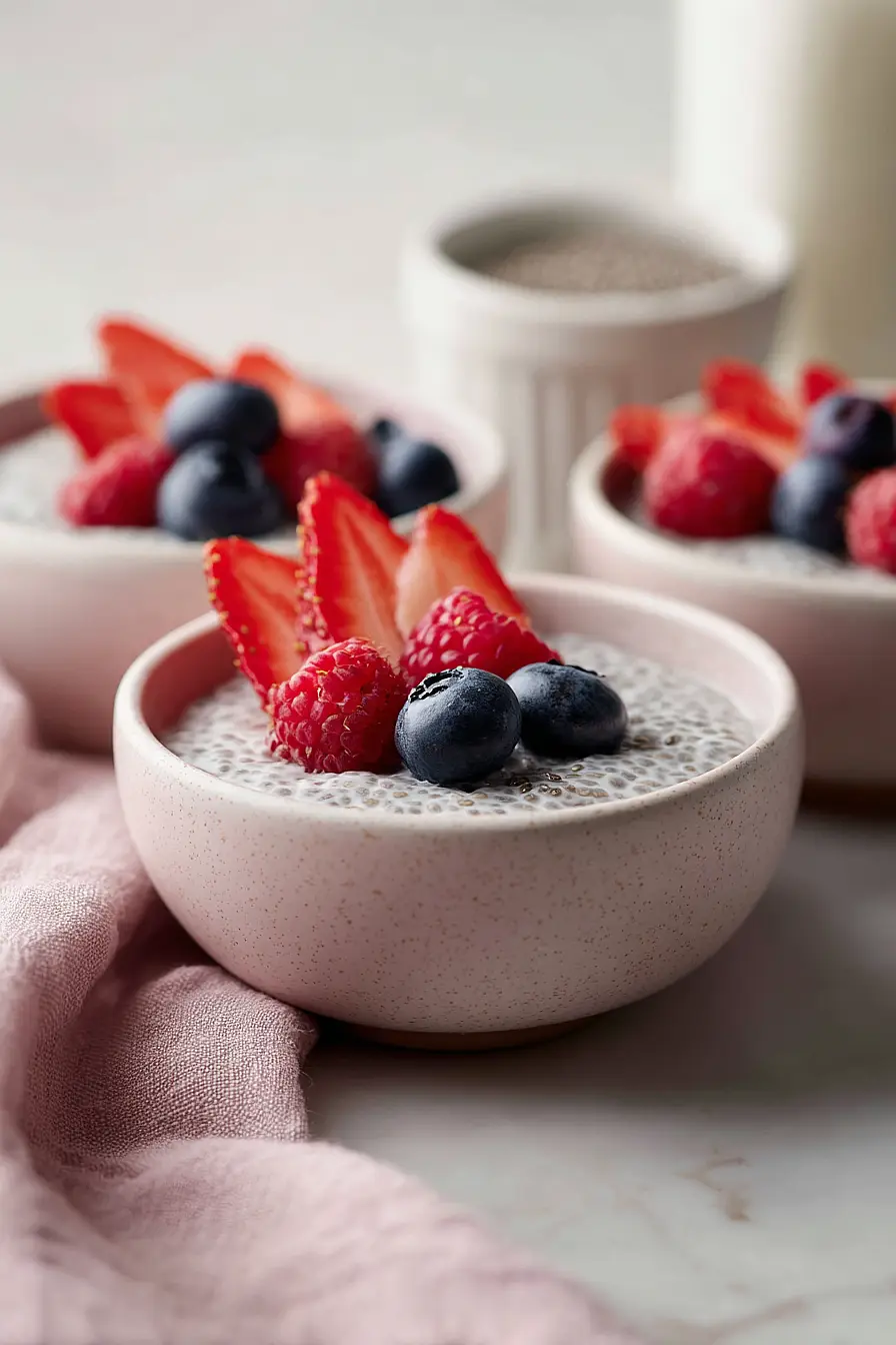 big batch chia seed pudding