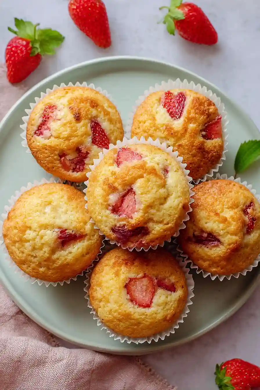 dairy free strawberry muffins