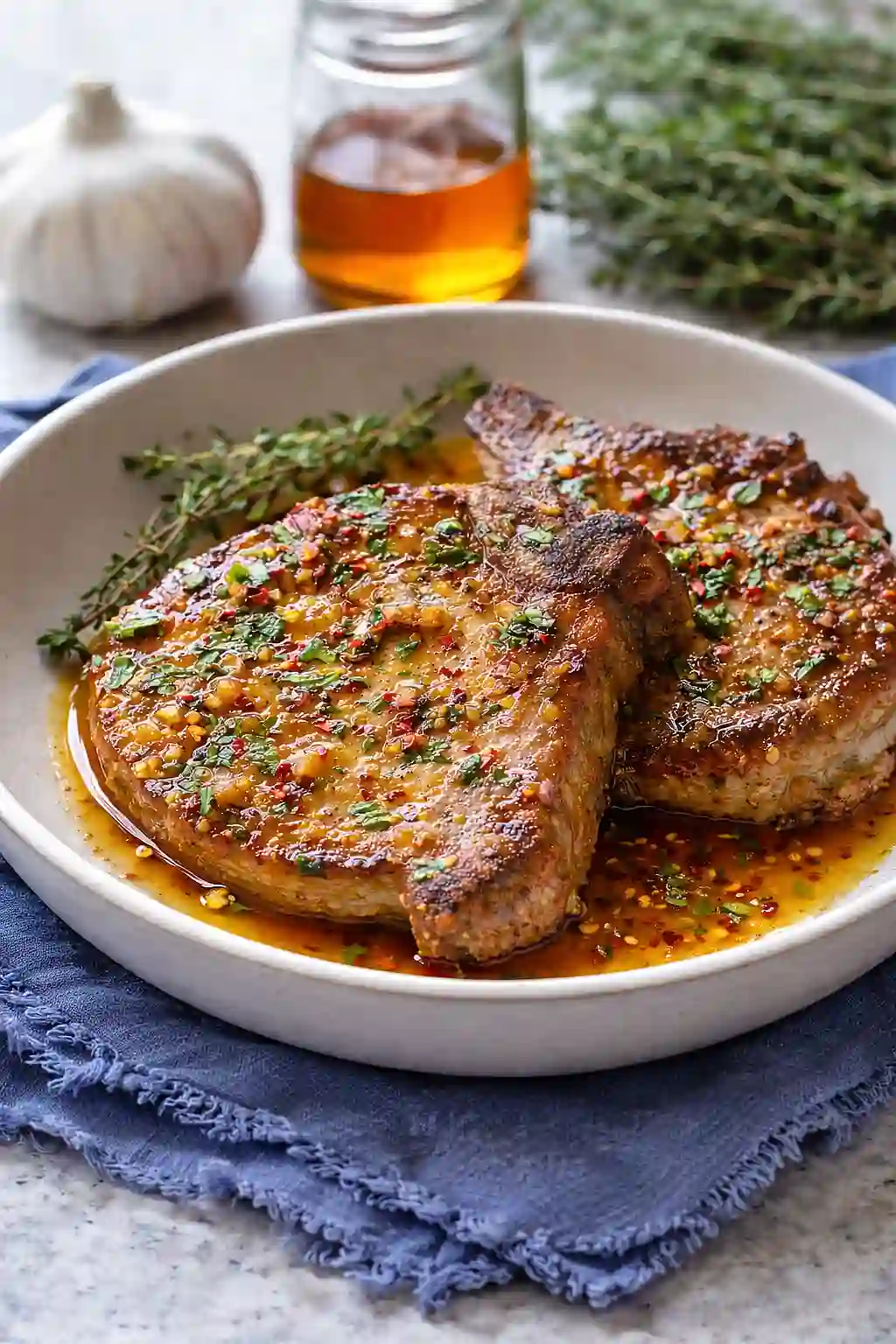 honey garlic pork chops