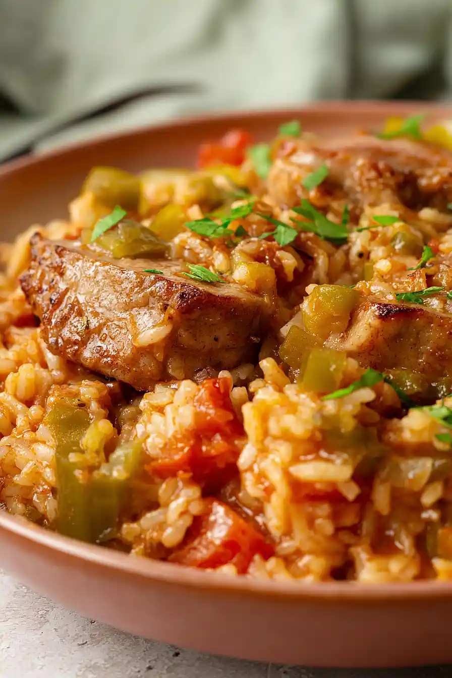 pork chop jambalaya