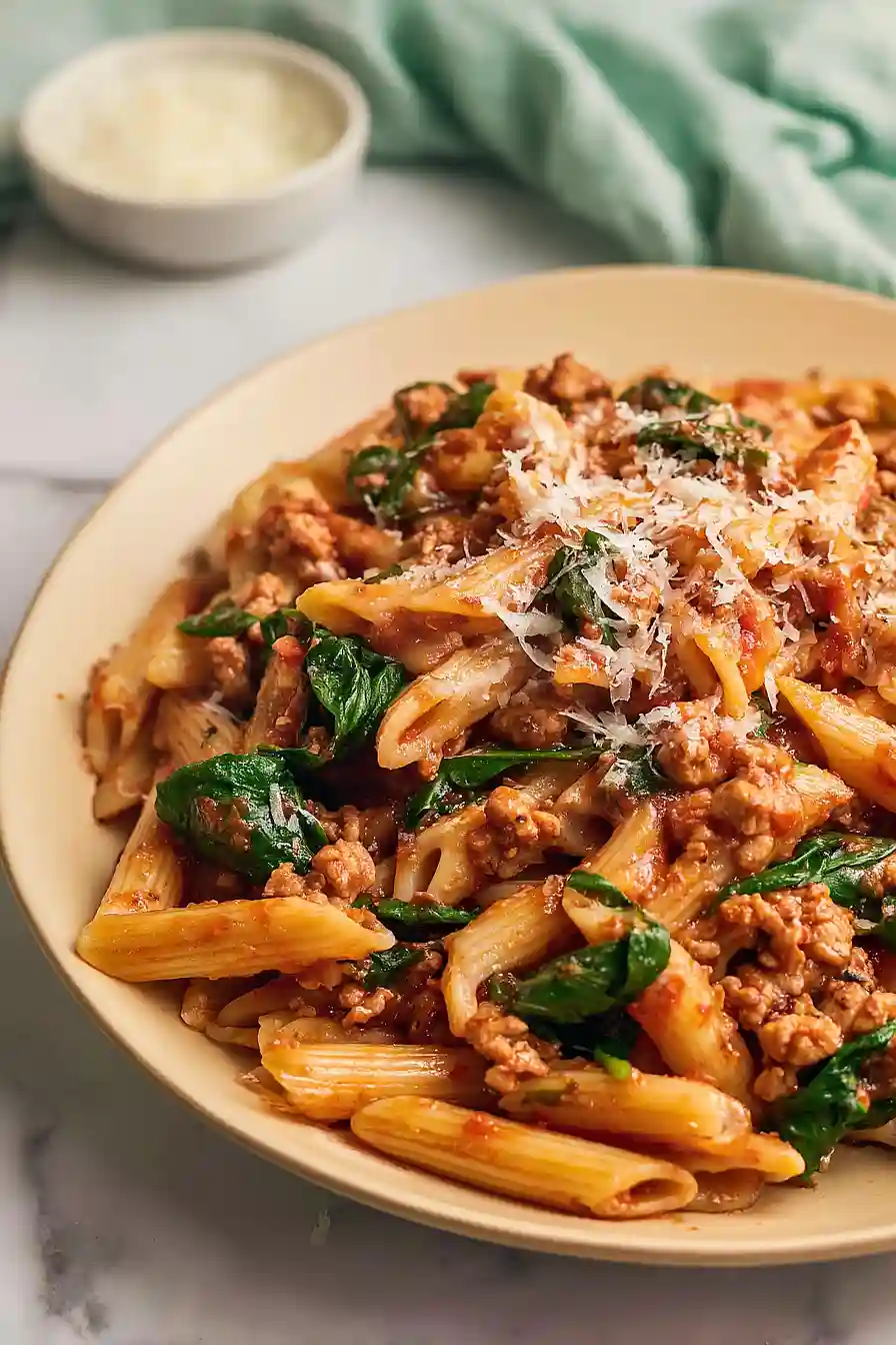 instant pot ground turkey pasta