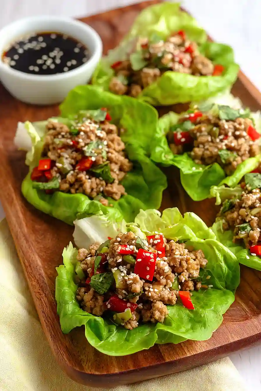 gluten free ground turkey lettuce wraps