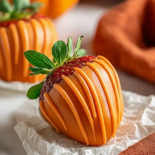 chocolate covered strawberry pumpkins