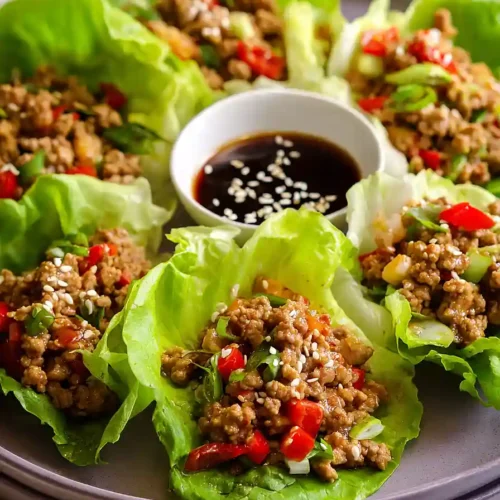 gluten free ground turkey lettuce wraps
