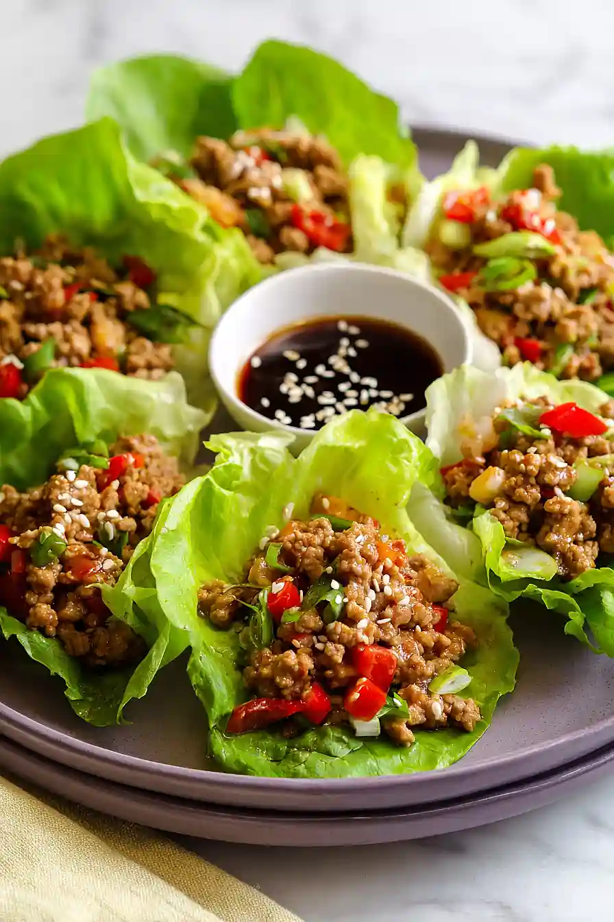 gluten free ground turkey lettuce wraps