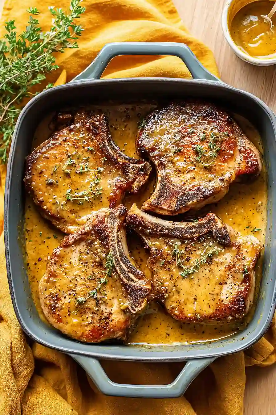 honey mustard pork chops