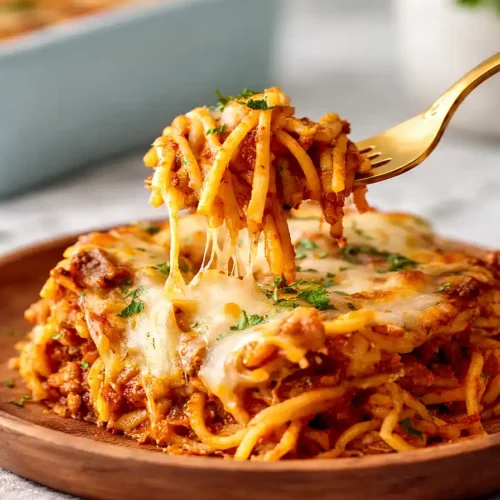 spaghetti bolognese bake