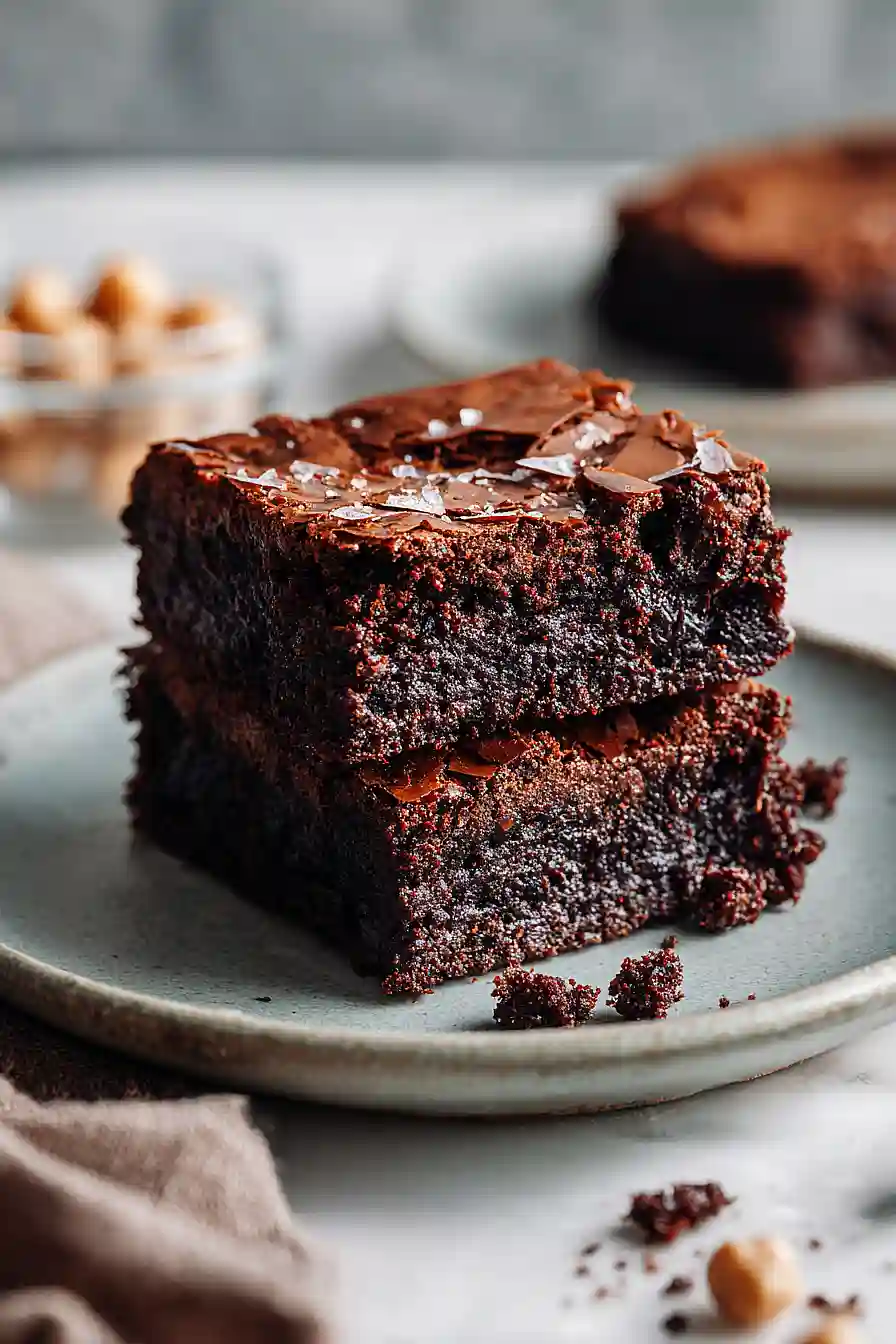vegan sourdough brownies