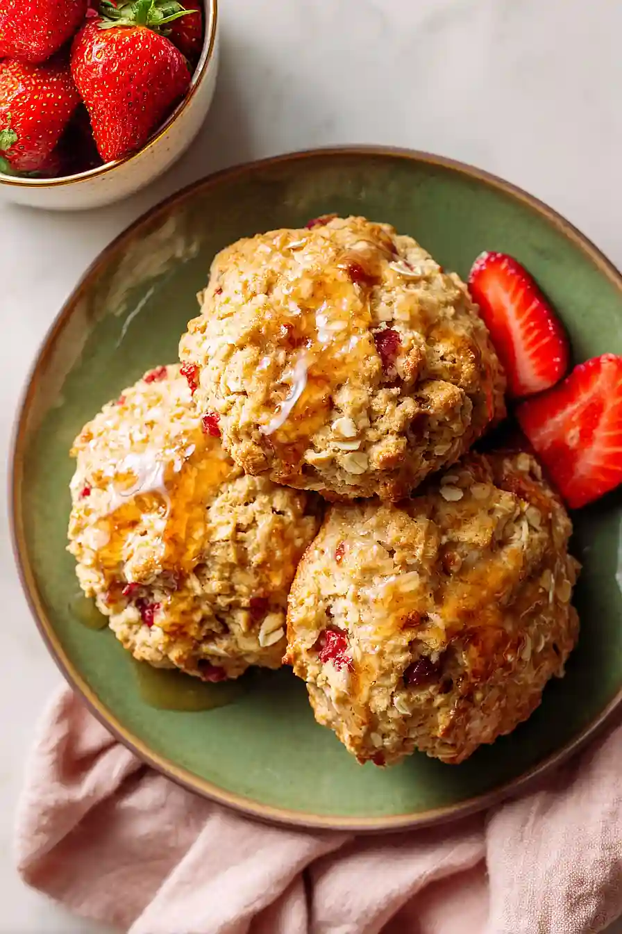 strawberry honey scones