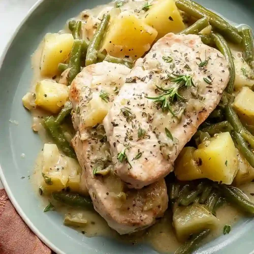crock pot pork chops with green beans and potatoes