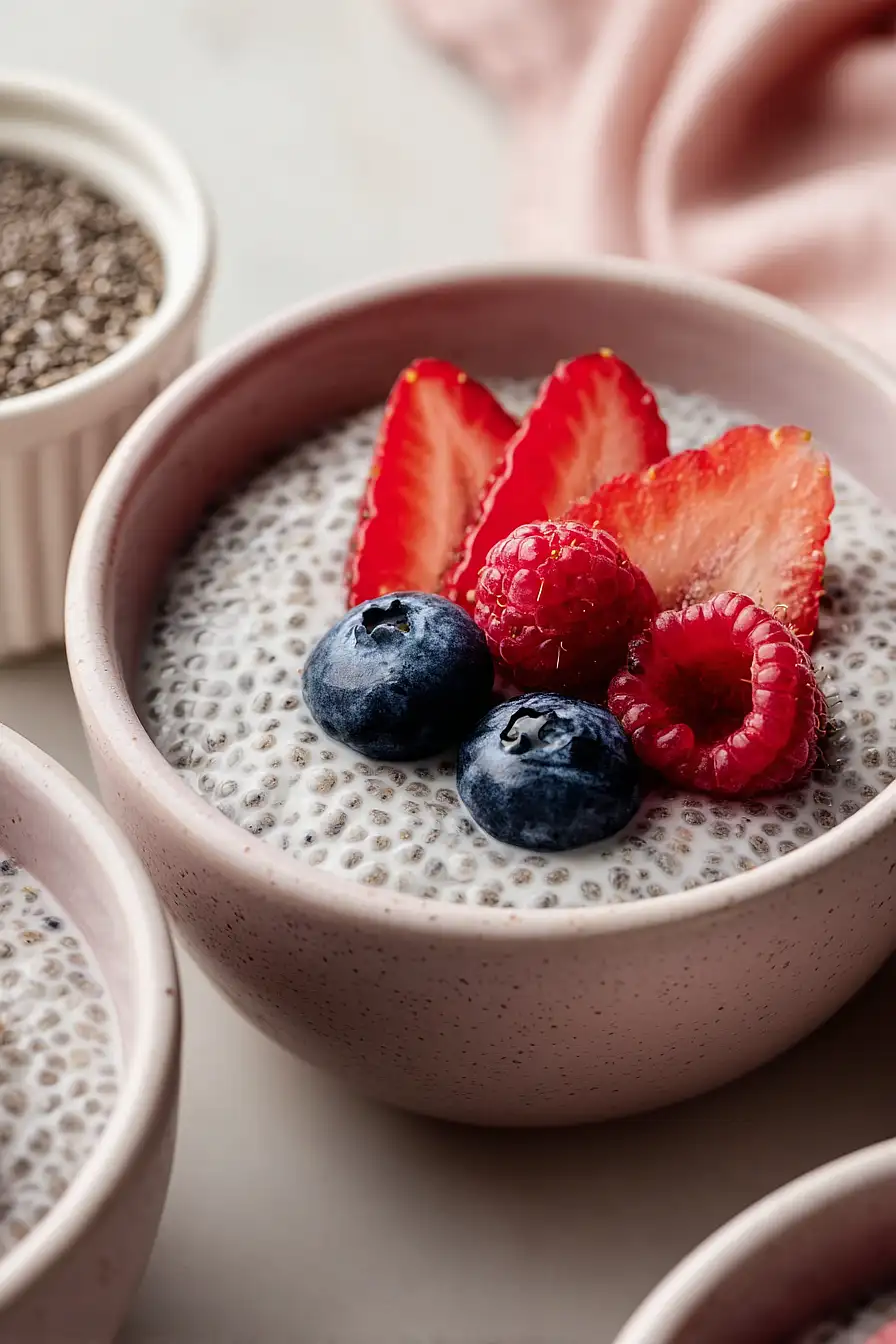 big batch chia seed pudding