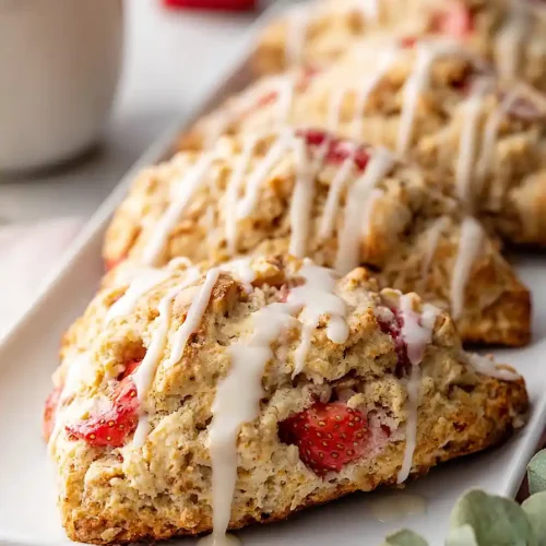 strawberry almond scones