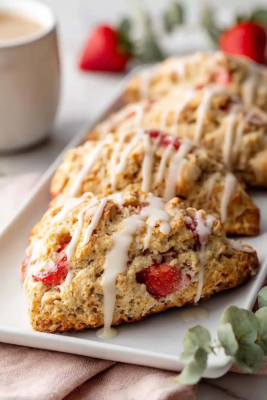 strawberry almond scones