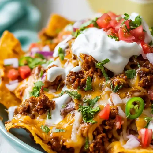 loaded nachos with ground turkey