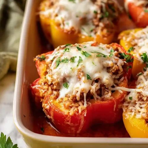 stuffed bell peppers with tomato soup