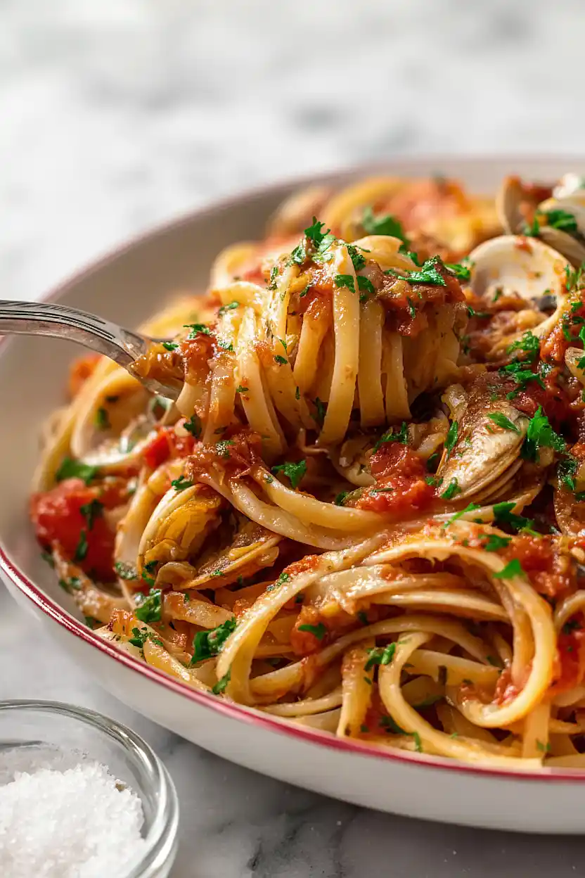 linguine with red clam sauce