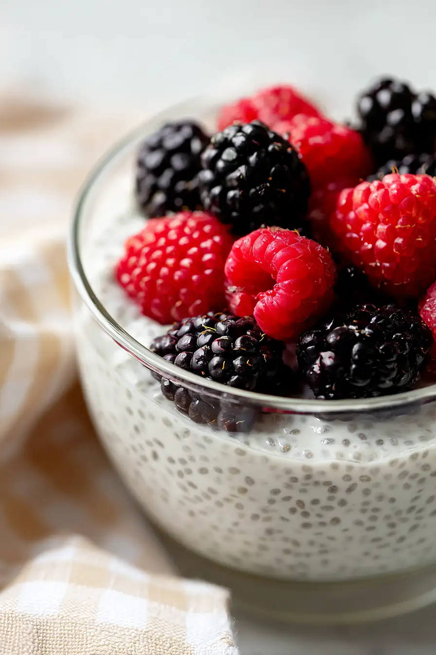 vegan and gluten free chia seed pudding