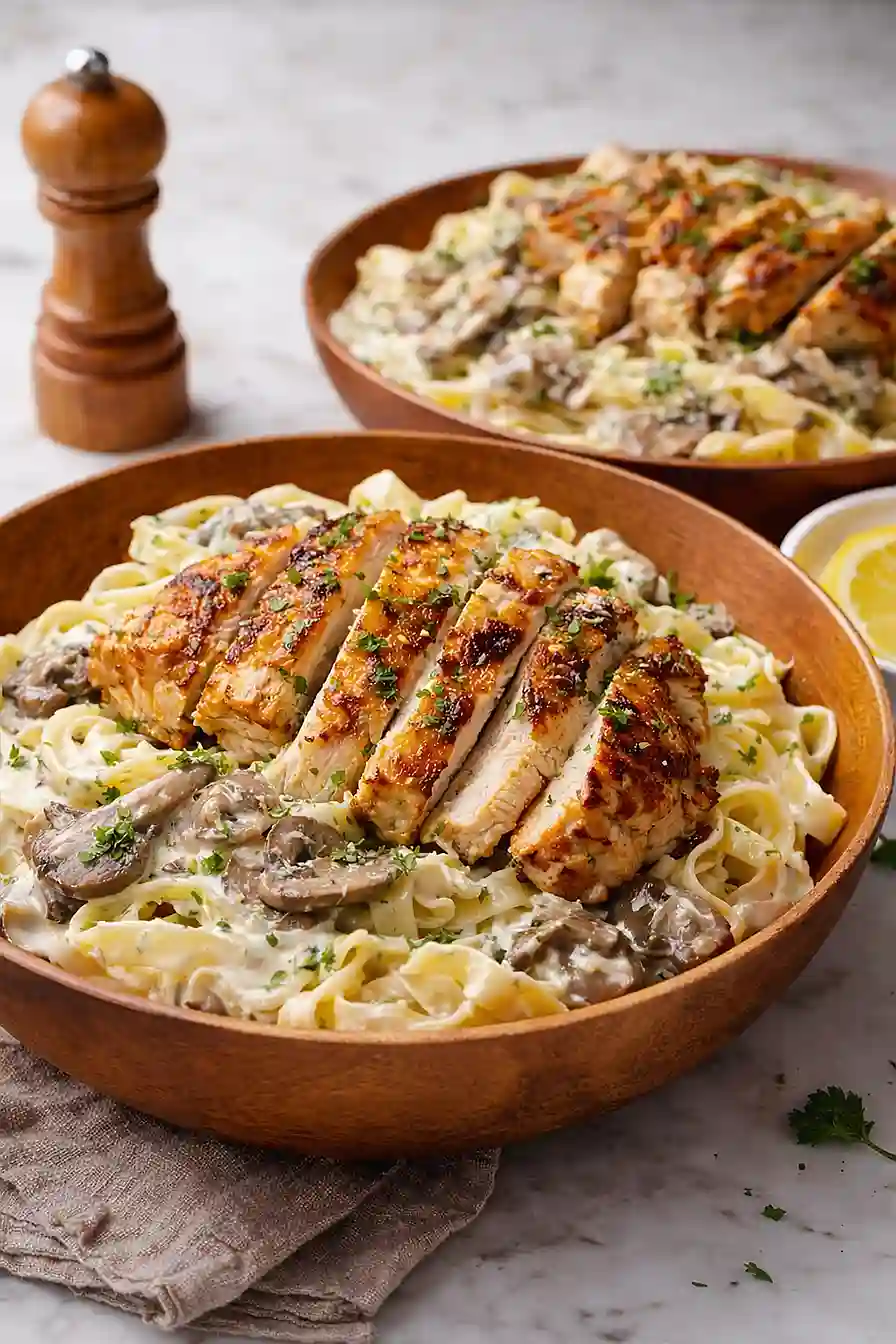 chicken thigh fettuccine alfredo