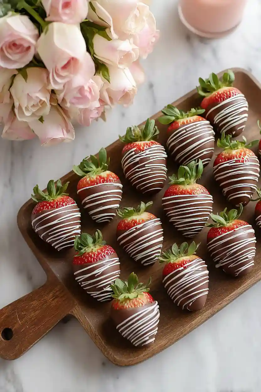 valentine chocolate covered strawberries