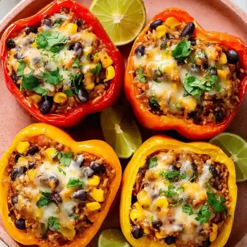 mexican ground turkey stuffed peppers