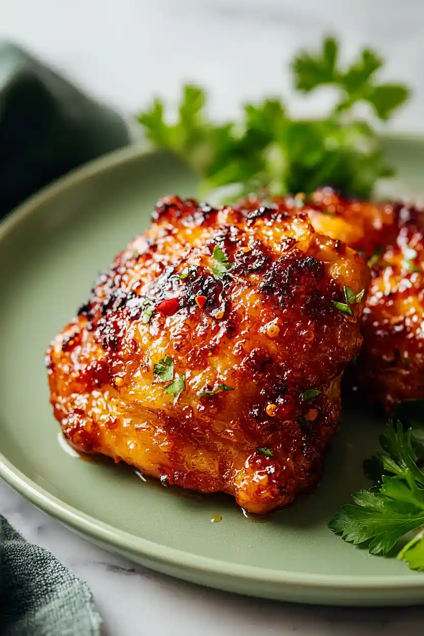 hot honey chicken thighs