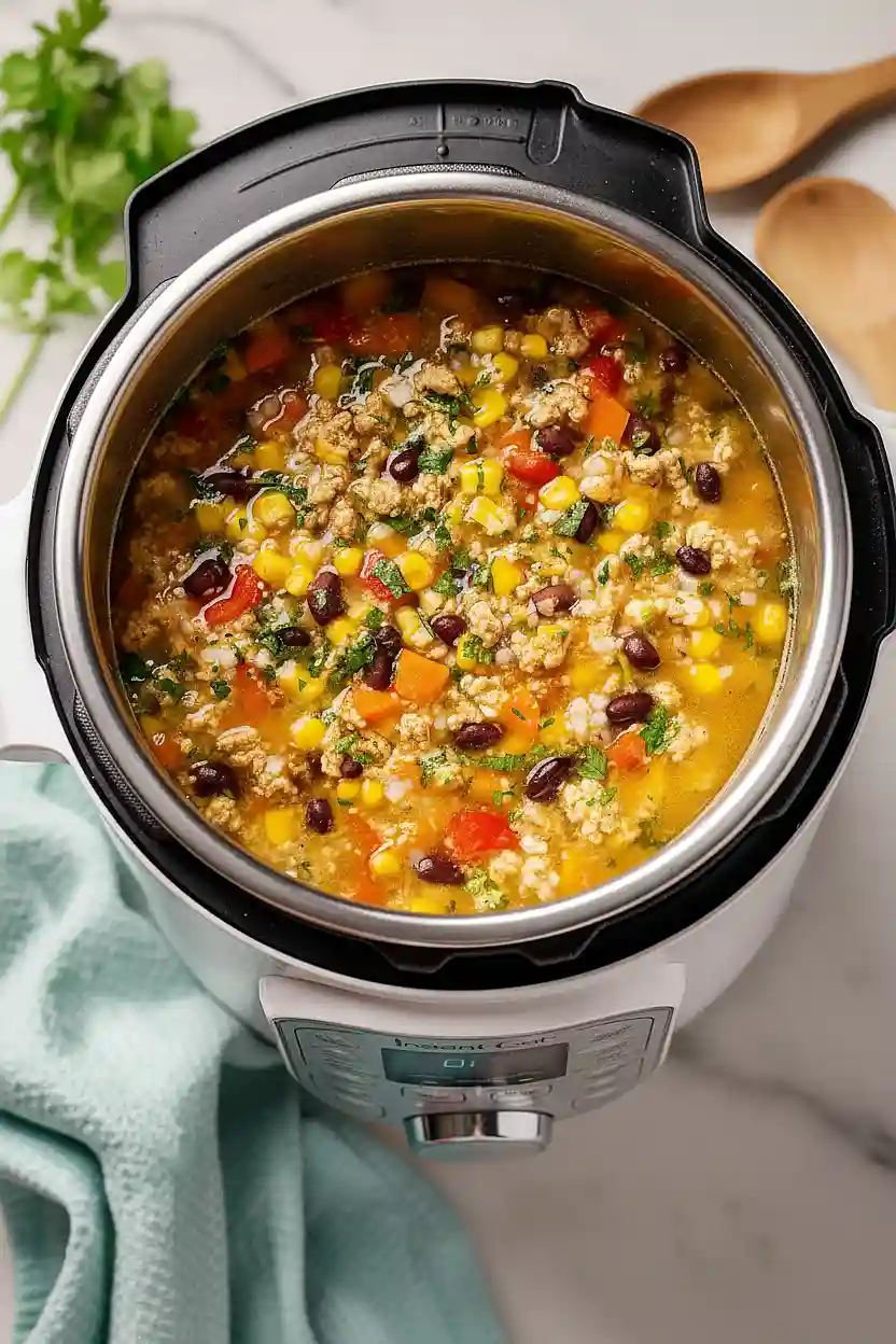 instant pot ground turkey soup