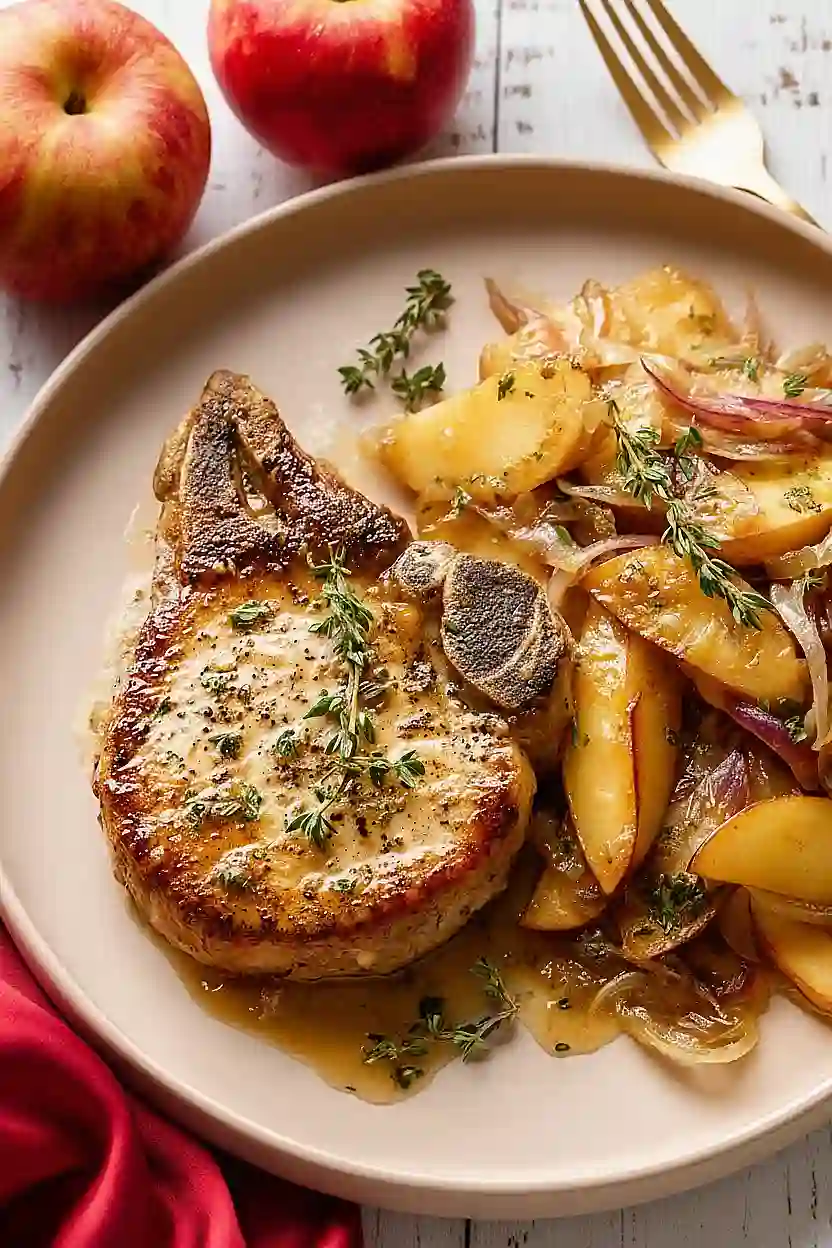 pork chops with apples