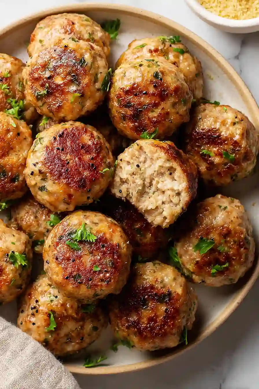 air fryer ground turkey meatballs