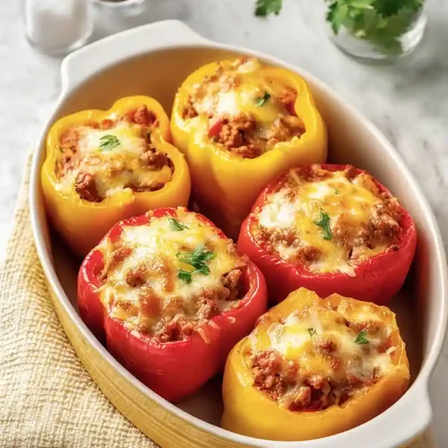 ground beef stuffed bell peppers