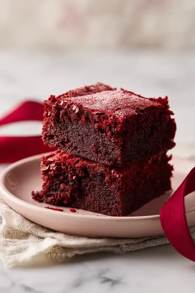 gluten free red velvet brownies